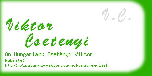 viktor csetenyi business card